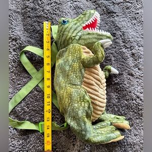 New Dinosaur T-Rex Green Plush Backpack Adjustable Straps
Stuffed Bag School